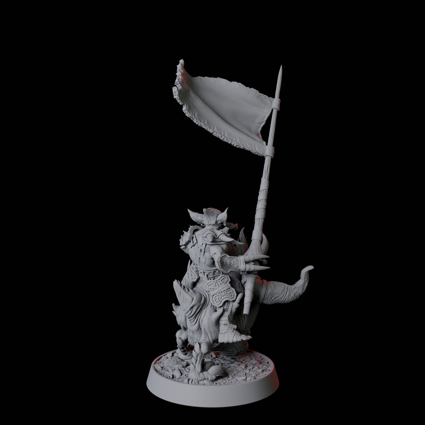 Two Goblin Cavalry Miniature for Dungeons and Dragons, Pathfinder or other TTRPGs