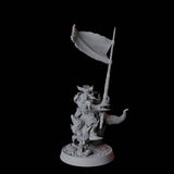 Two Goblin Cavalry Miniature for Dungeons and Dragons, Pathfinder or other TTRPGs