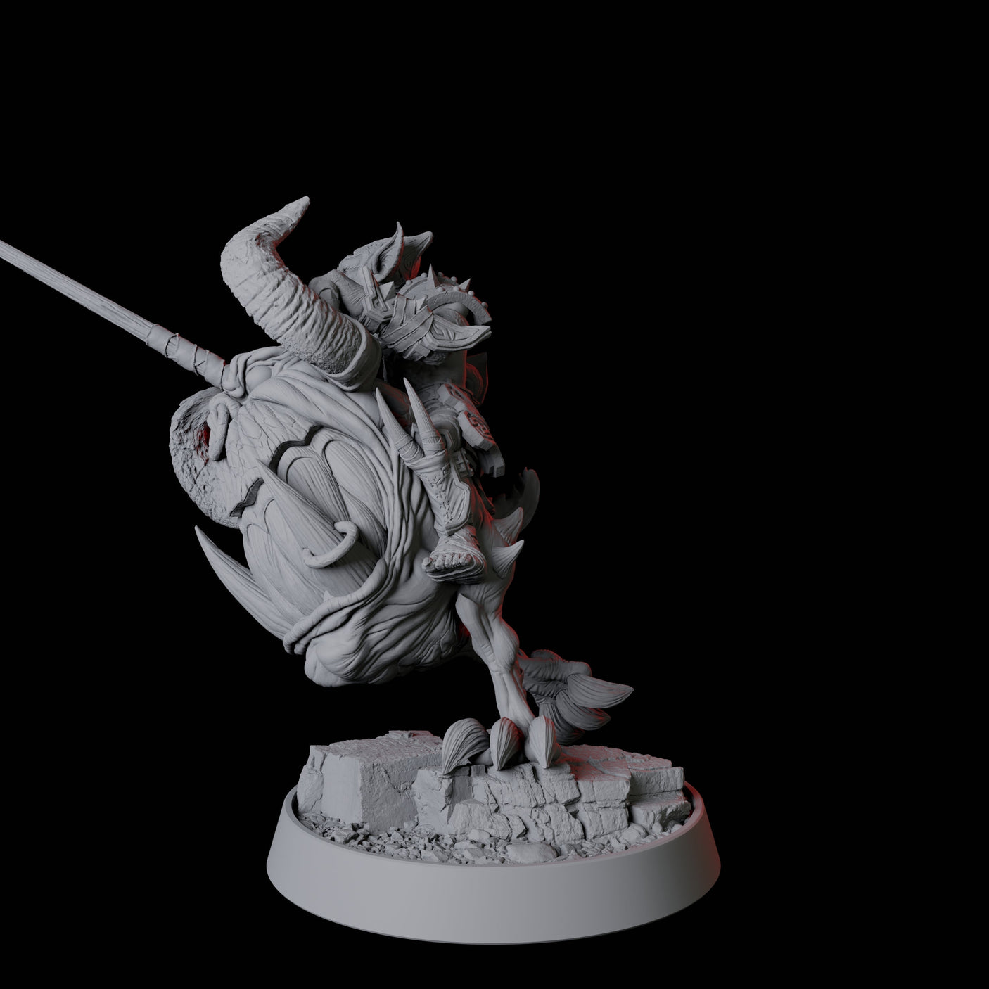 Two Goblin Cavalry Miniature for Dungeons and Dragons, Pathfinder or other TTRPGs