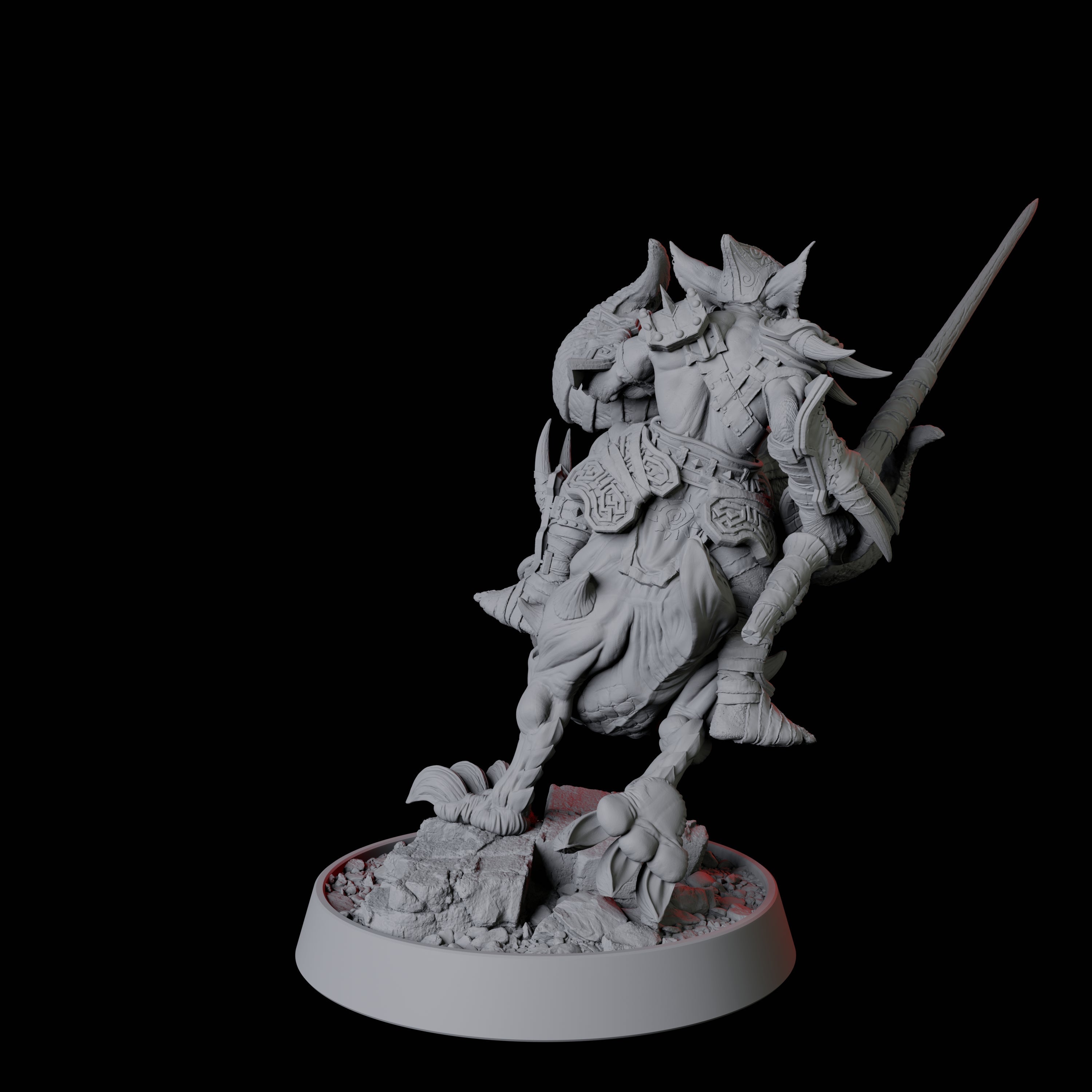 Two Goblin Cavalry Miniature for Dungeons and Dragons