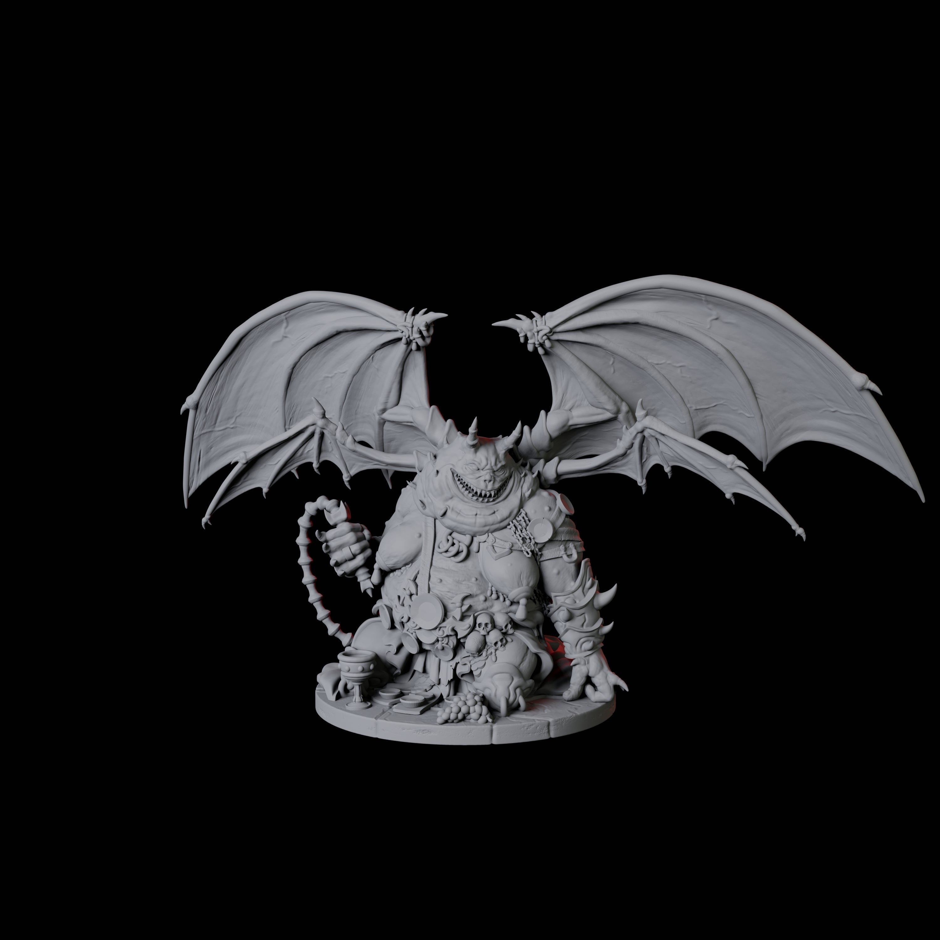 Two Grotesque Dretch Demons Miniature for Dungeons and Dragons, Pathfinder or other TTRPGs
