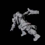 Two Human Cyborgs Miniature for Dungeons and Dragons, Pathfinder or other TTRPGs