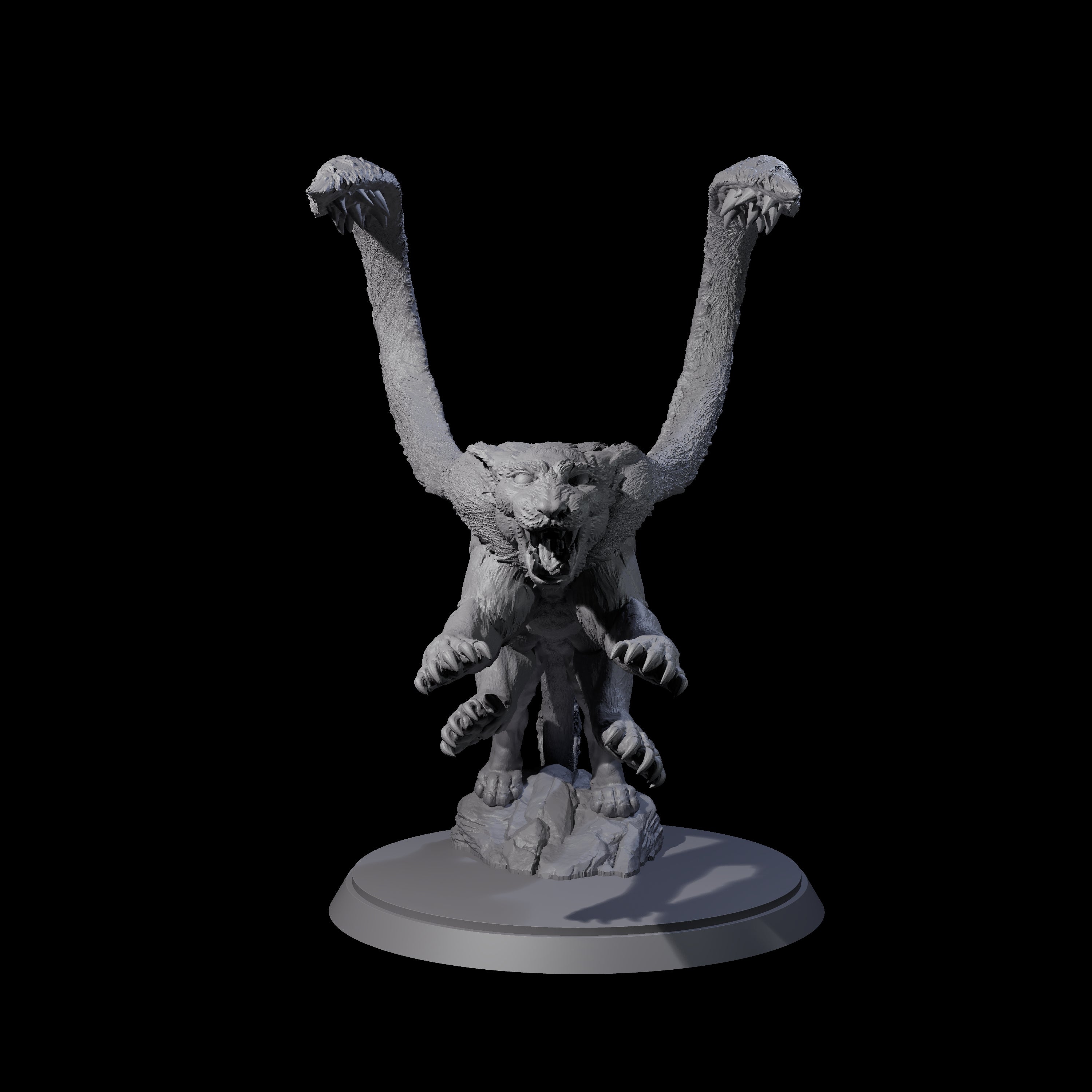 Two Hunting Displacer Beasts Miniature for Dungeons and Dragons, Pathfinder or other TTRPGs