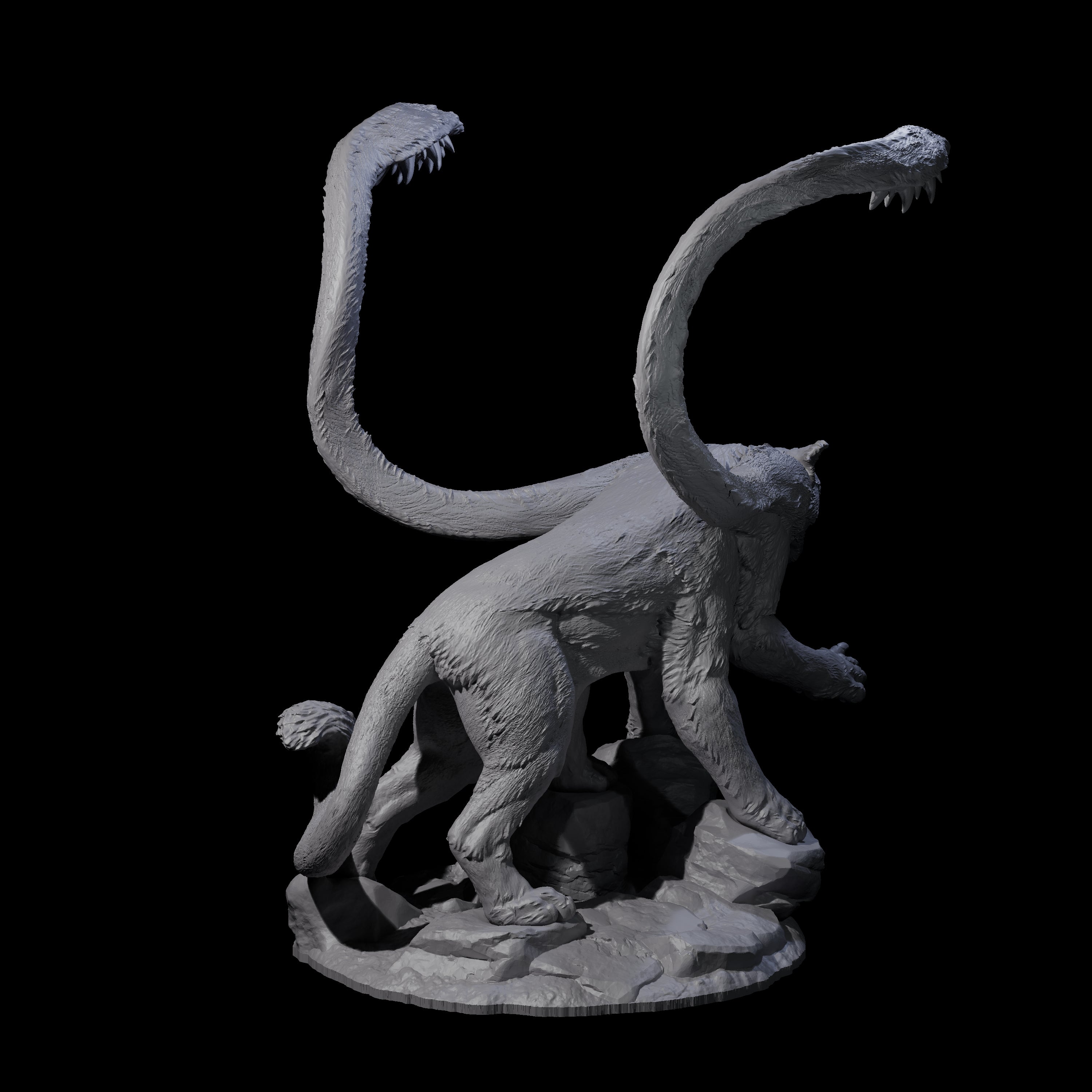 Two Hunting Displacer Beasts Miniature for Dungeons and Dragons, Pathfinder or other TTRPGs