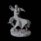 Two Mage Adepts Miniature for Dungeons and Dragons, Pathfinder or other TTRPGs