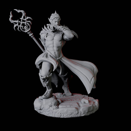 Two Mage Adepts Miniature for Dungeons and Dragons, Pathfinder or other TTRPGs