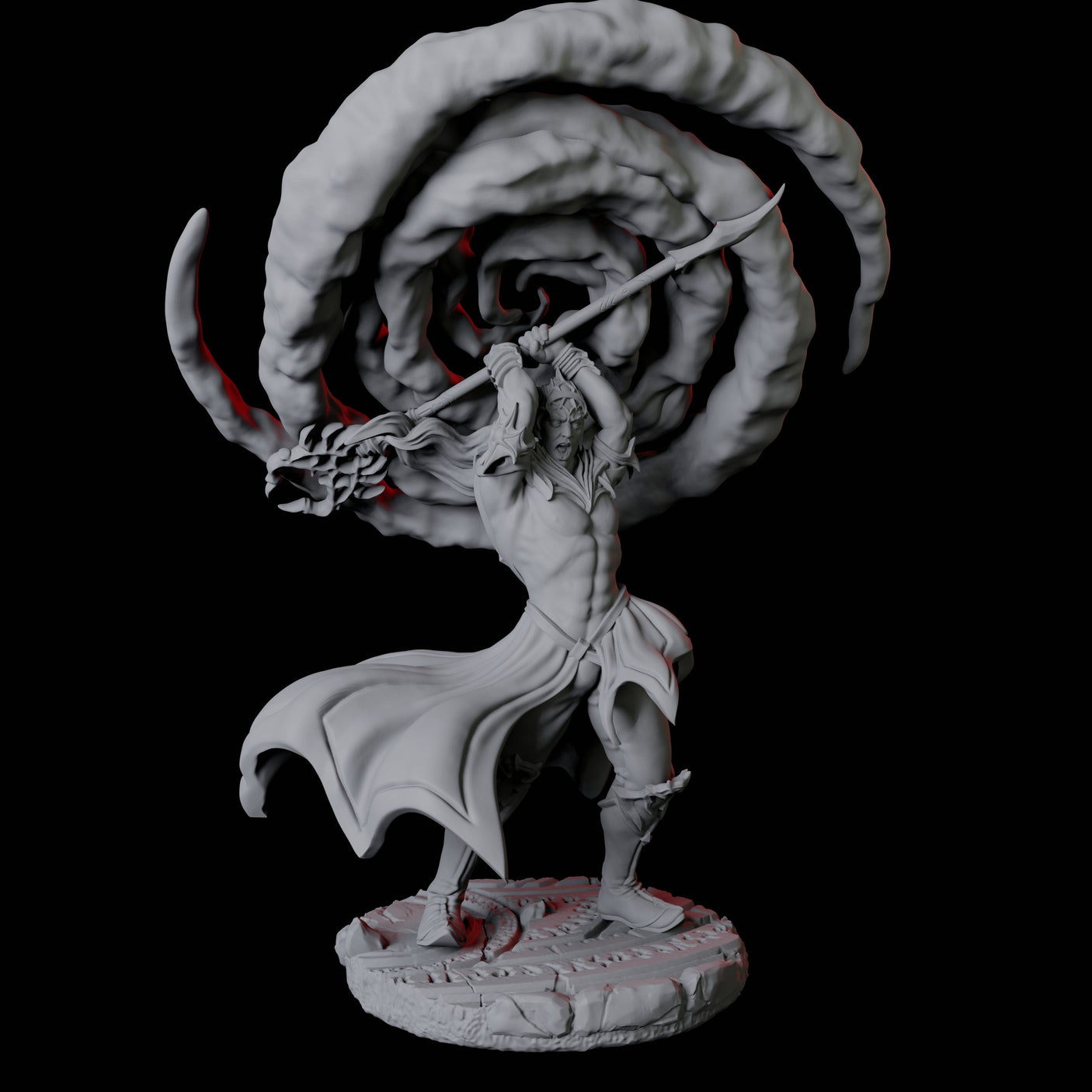 Two Mage Adepts Miniature for Dungeons and Dragons, Pathfinder or other TTRPGs