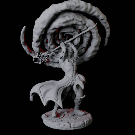 Two Mage Adepts Miniature for Dungeons and Dragons, Pathfinder or other TTRPGs