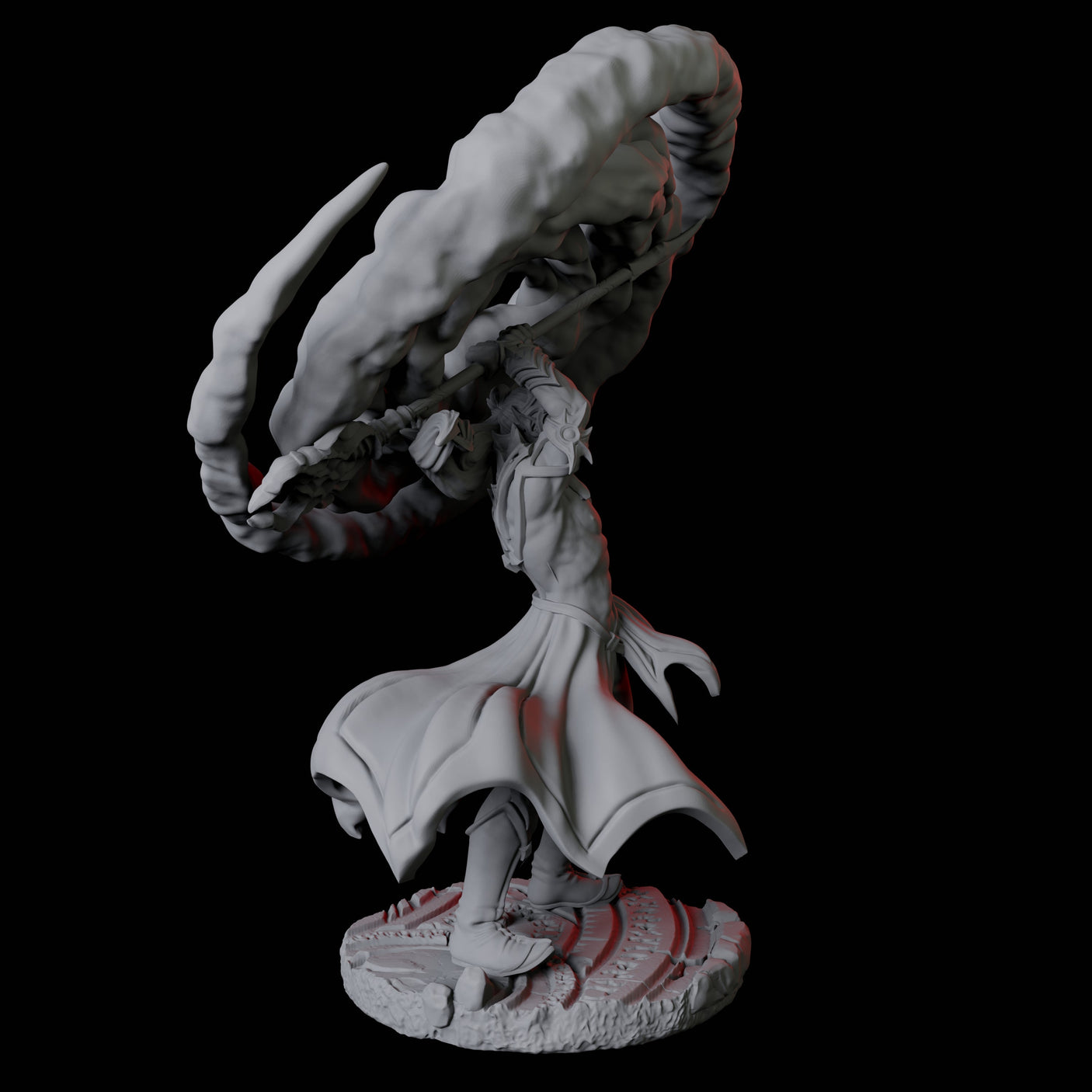 Two Mage Adepts Miniature for Dungeons and Dragons, Pathfinder or other TTRPGs