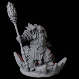 Two Male Casting Geomancers Miniature for Dungeons and Dragons, Pathfinder or other TTRPGs