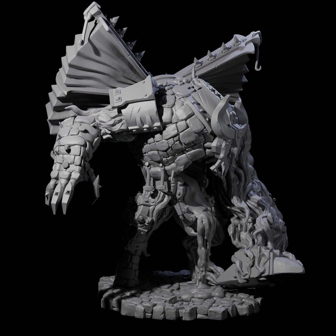 Two Molten Metal Golems Miniature for Dungeons and Dragons, Pathfinder or other TTRPGs