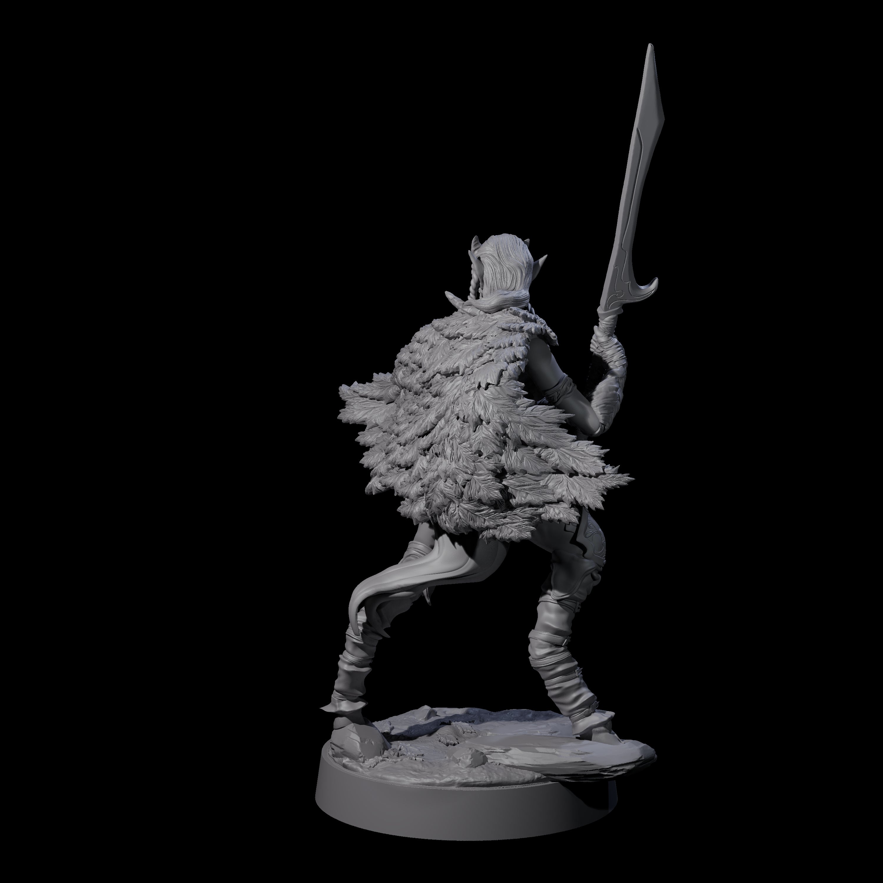 Two Poised Satyr Gladewardens Miniature for Dungeons and Dragons, Pathfinder or other TTRPGs