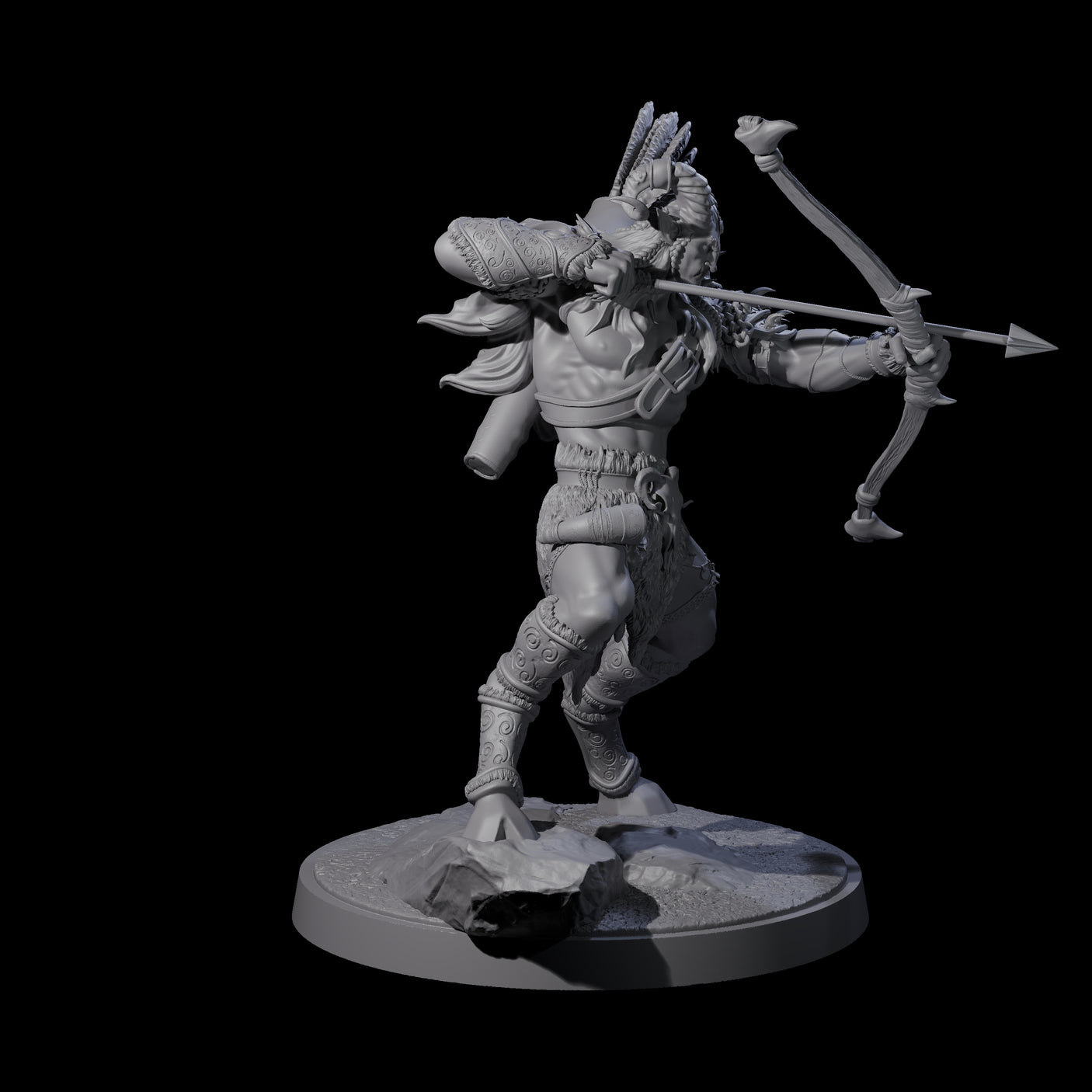 Two Precise Satyr Marksmen Miniature for Dungeons and Dragons, Pathfinder or other TTRPGs