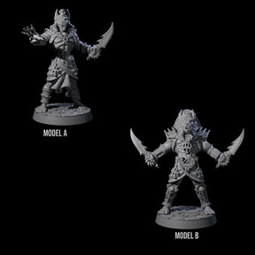 Two Raving Anubis Guards Miniature for Dungeons and Dragons, Pathfinder or other TTRPGs