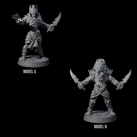 Two Raving Anubis Guards Miniature for Dungeons and Dragons, Pathfinder or other TTRPGs
