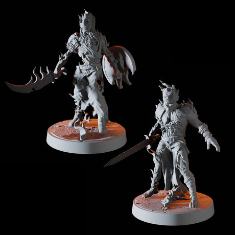 Two Revenants Miniature for Dungeons and Dragons, Pathfinder or other TTRPGs