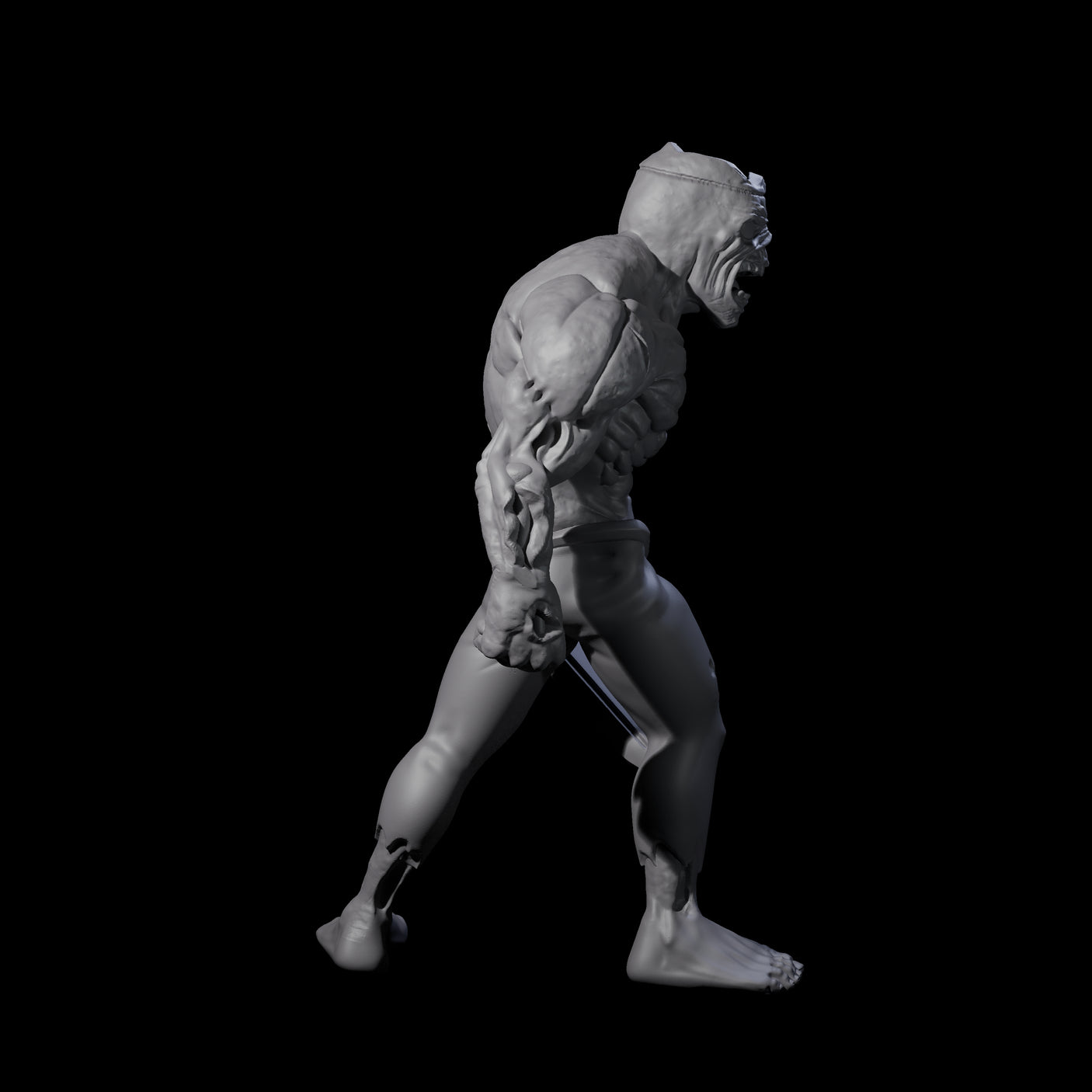 Two Roaming Zombies Miniature for Dungeons and Dragons, Pathfinder or other TTRPGs