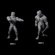 Two Roaming Zombies Miniature for Dungeons and Dragons, Pathfinder or other TTRPGs
