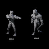 Two Roaming Zombies Miniature for Dungeons and Dragons, Pathfinder or other TTRPGs