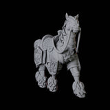 Two Royal Horses Miniature for Dungeons and Dragons, Pathfinder or other TTRPGs
