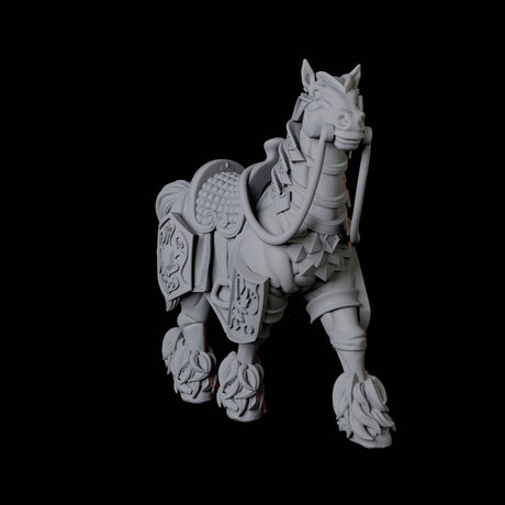 Two Royal Horses Miniature for Dungeons and Dragons, Pathfinder or other TTRPGs