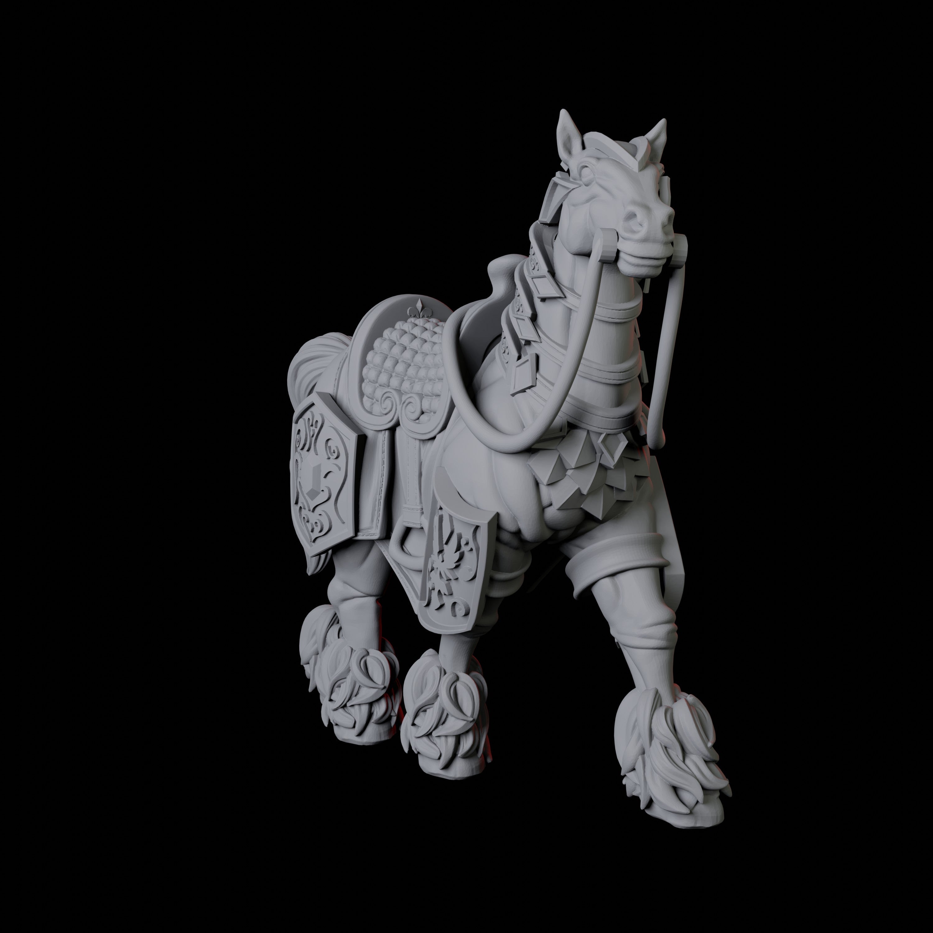 Two Royal Horses Miniature for Dungeons and Dragons