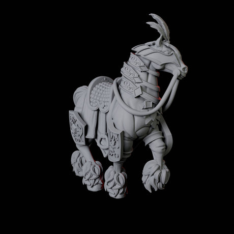 Two Royal Horses Miniature for Dungeons and Dragons, Pathfinder or other TTRPGs