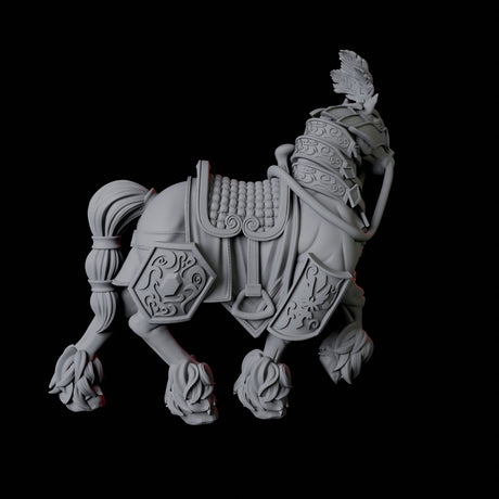 Two Royal Horses Miniature for Dungeons and Dragons, Pathfinder or other TTRPGs