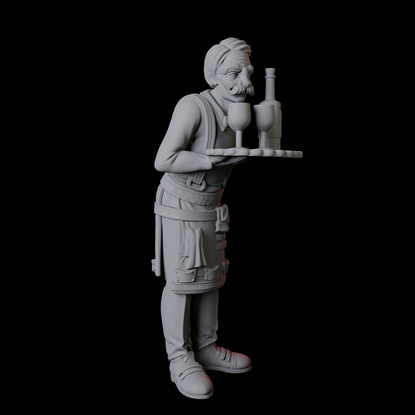 Two Royal Servants Miniature for Dungeons and Dragons, Pathfinder or other TTRPGs