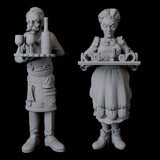 Two Royal Servants Miniature for Dungeons and Dragons, Pathfinder or other TTRPGs