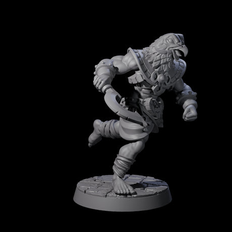 Two Running Aarakocra Guards Miniature for Dungeons and Dragons, Pathfinder or other TTRPGs