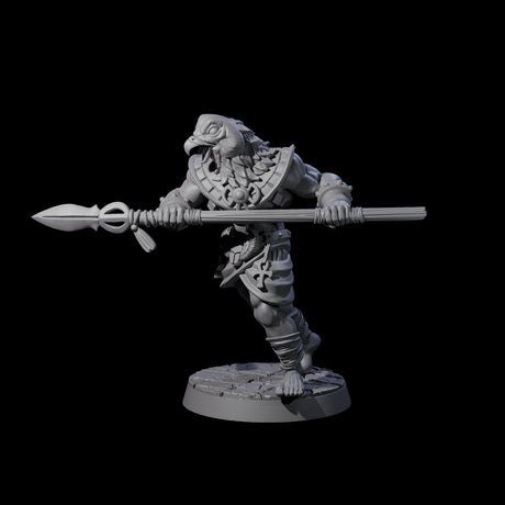 Two Running Aarakocra Guards Miniature for Dungeons and Dragons, Pathfinder or other TTRPGs