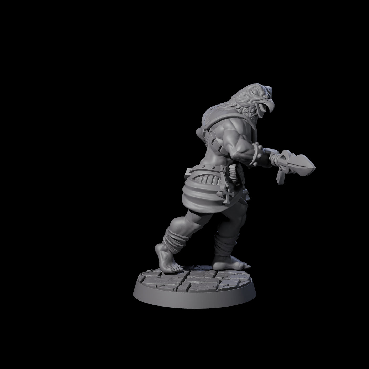 Two Running Aarakocra Guards Miniature for Dungeons and Dragons, Pathfinder or other TTRPGs