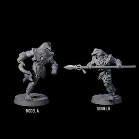 Two Running Aarakocra Guards Miniature for Dungeons and Dragons, Pathfinder or other TTRPGs