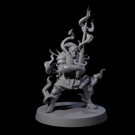 Two Smoking Shadow Paladins Miniature for Dungeons and Dragons, Pathfinder or other TTRPGs