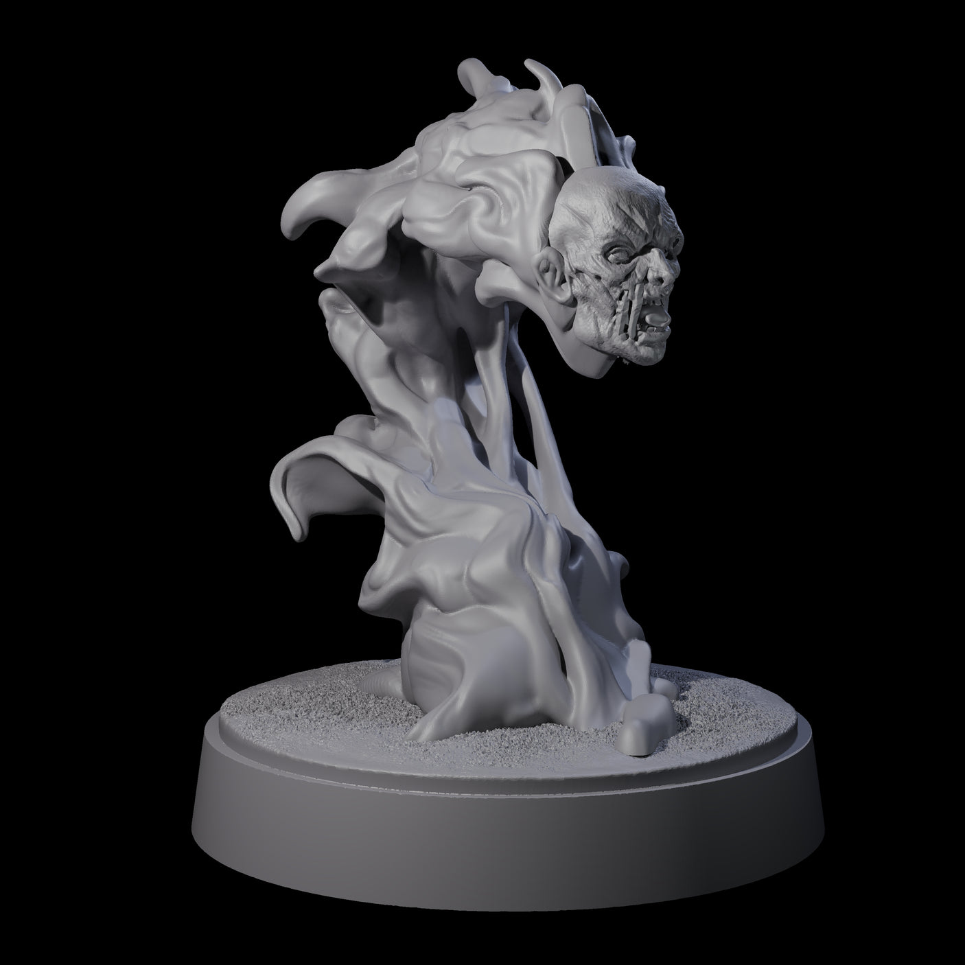 Two Spitting Flaming Skulls Miniature for Dungeons and Dragons, Pathfinder or other TTRPGs