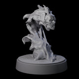 Two Spitting Flaming Skulls Miniature for Dungeons and Dragons, Pathfinder or other TTRPGs