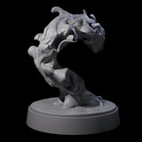 Two Spitting Flaming Skulls Miniature for Dungeons and Dragons, Pathfinder or other TTRPGs