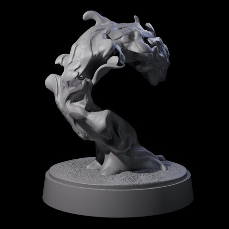 Two Spitting Flaming Skulls Miniature for Dungeons and Dragons, Pathfinder or other TTRPGs