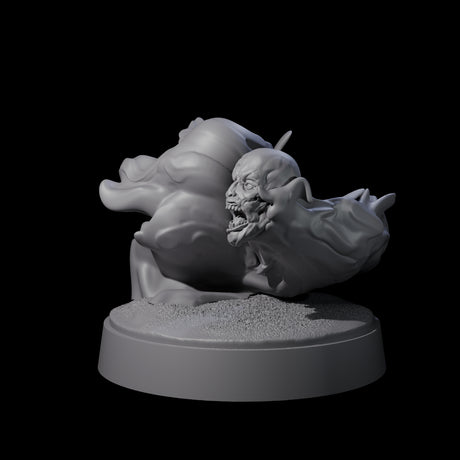 Two Spitting Flaming Skulls Miniature for Dungeons and Dragons, Pathfinder or other TTRPGs