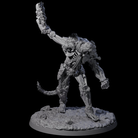 Two Striding Bone Colossi Miniature for Dungeons and Dragons, Pathfinder or other TTRPGs