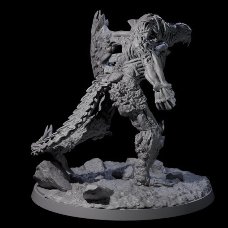 Two Striding Bone Colossi Miniature for Dungeons and Dragons, Pathfinder or other TTRPGs