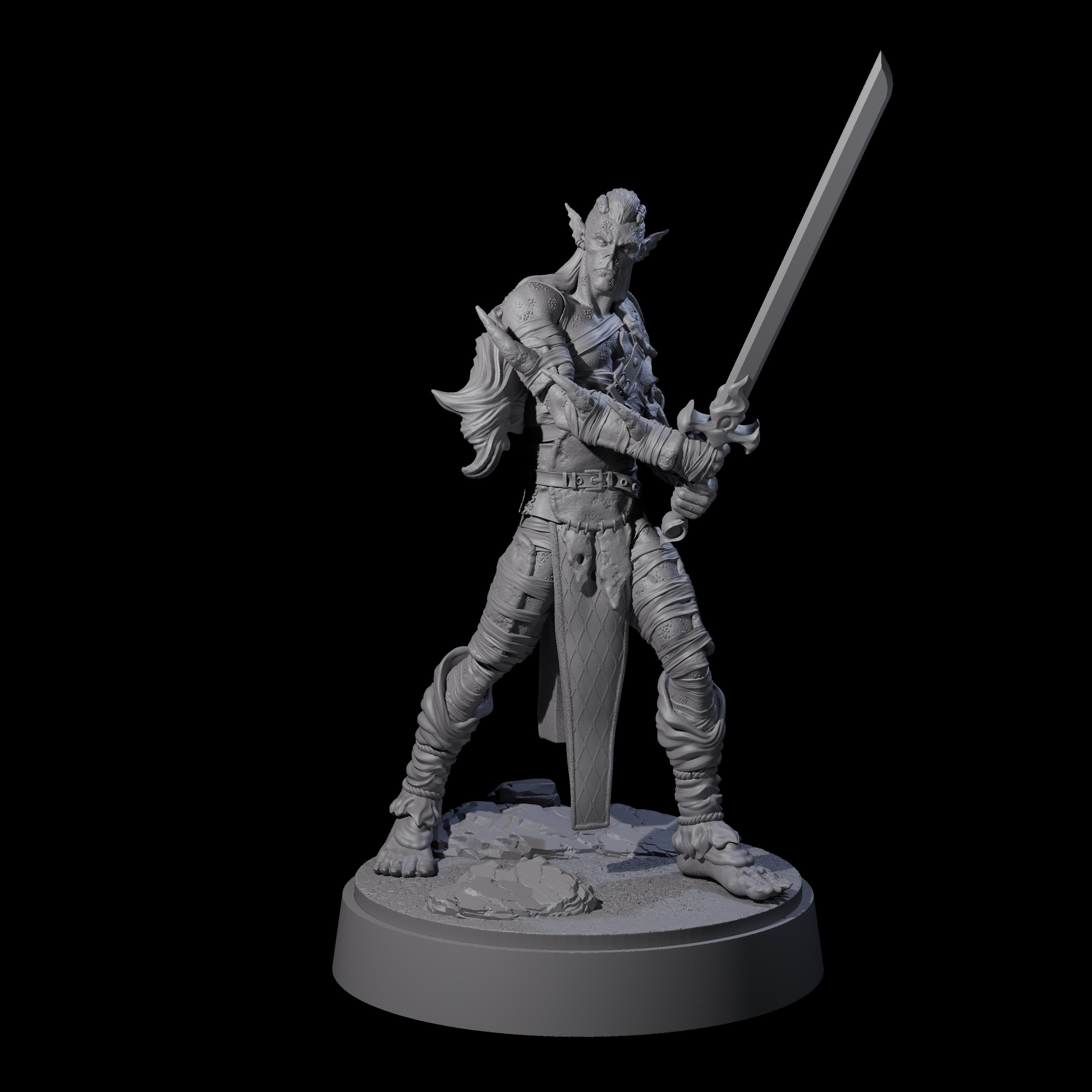 Two Strong Githyanki Corsairs Miniature for Dungeons and Dragons, Pathfinder or other TTRPGs