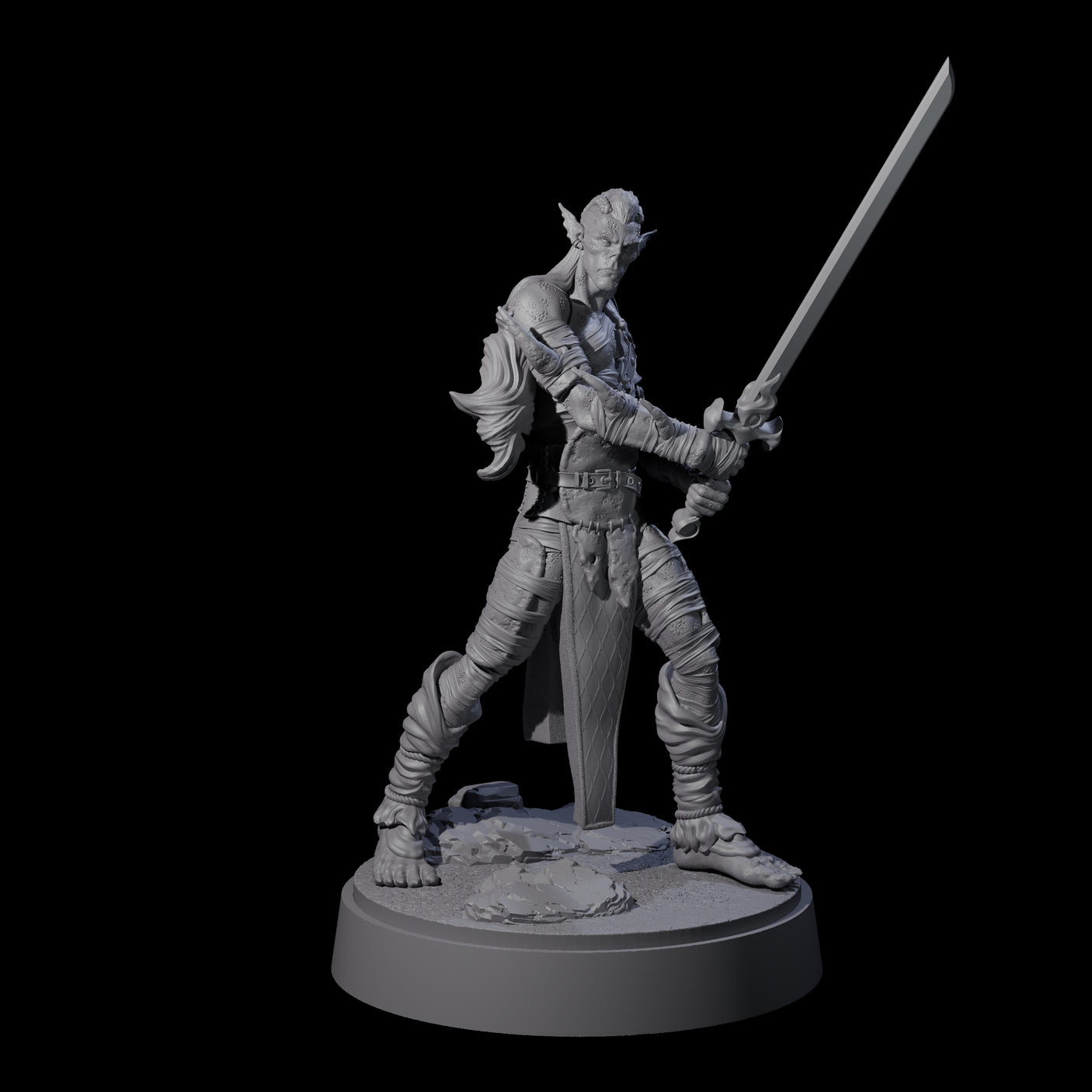 Two Strong Githyanki Corsairs Miniature for Dungeons and Dragons, Pathfinder or other TTRPGs