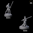 Two Strong Githyanki Corsairs Miniature for Dungeons and Dragons, Pathfinder or other TTRPGs