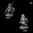 Two Stupid Armoured Kobolds Miniature for Dungeons and Dragons, Pathfinder or other TTRPGs