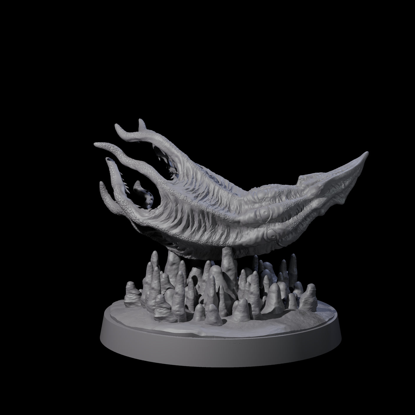 Two Swooping Darkmantles Miniature for Dungeons and Dragons, Pathfinder or other TTRPGs