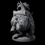 Two Wild Bear Riders Miniature for Dungeons and Dragons, Pathfinder or other TTRPGs
