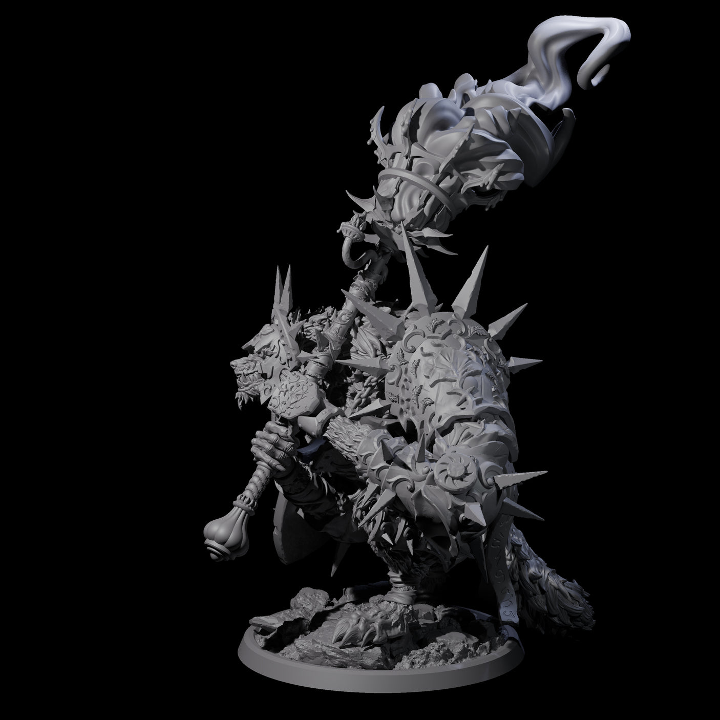 Uncontrolable Werewolf B Miniature for Dungeons and Dragons, Pathfinder or other TTRPGs
