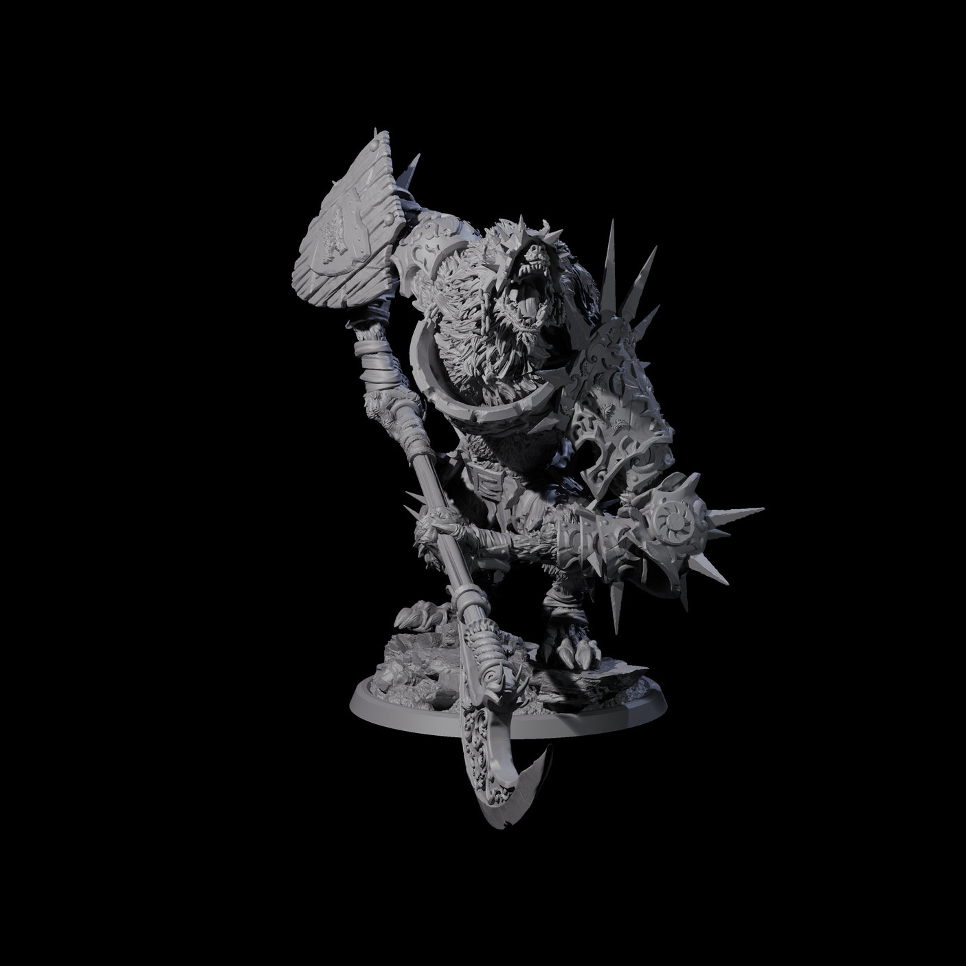 Uncontrolable Werewolf C Miniature for Dungeons and Dragons, Pathfinder or other TTRPGs